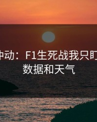 今晚别冲动：F1生死战我只盯两件事：数据和天气