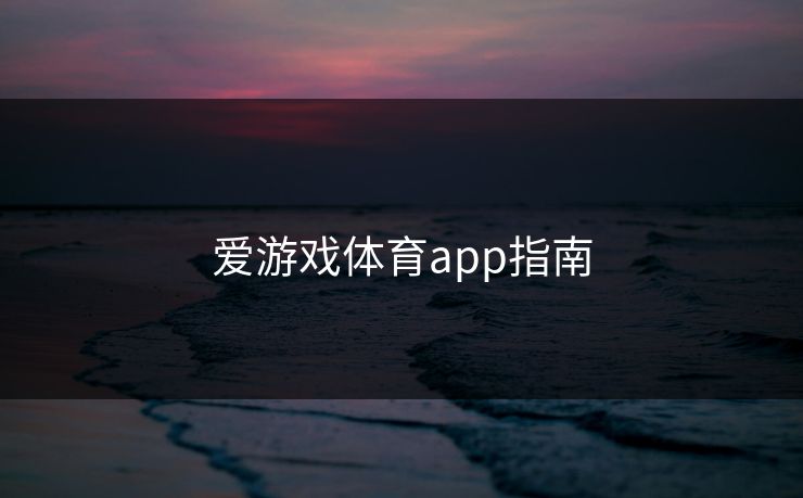 爱游戏体育app指南